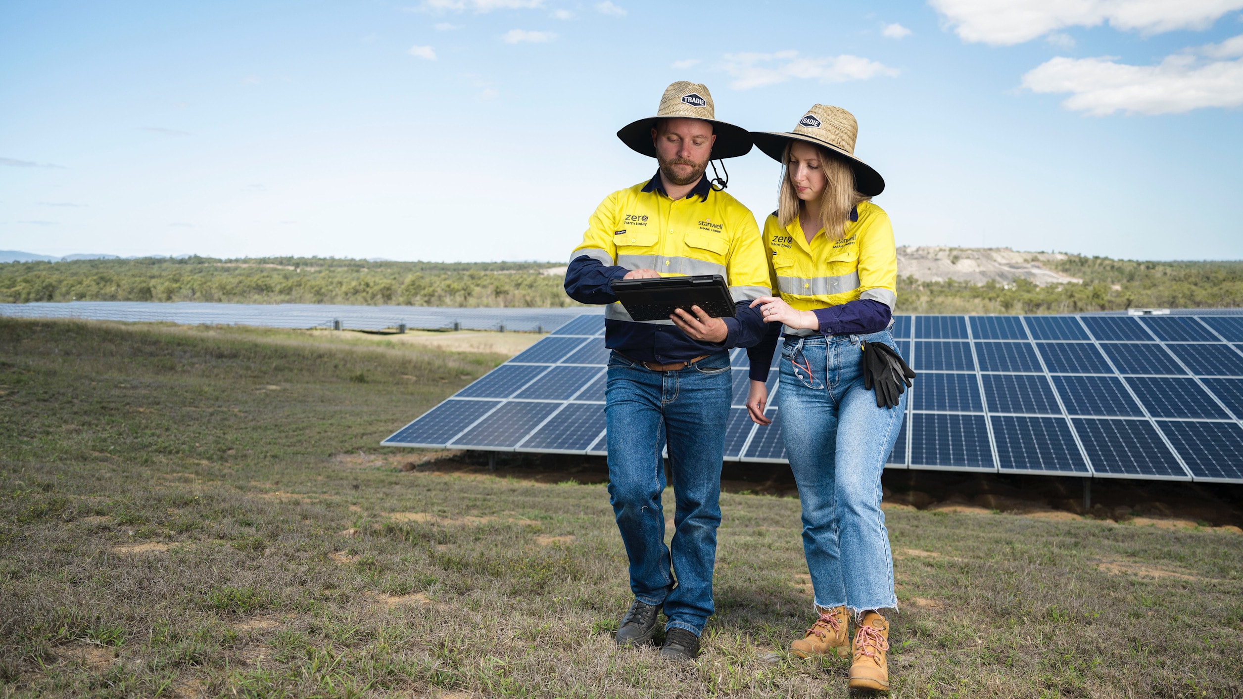 How solar farms are maintained